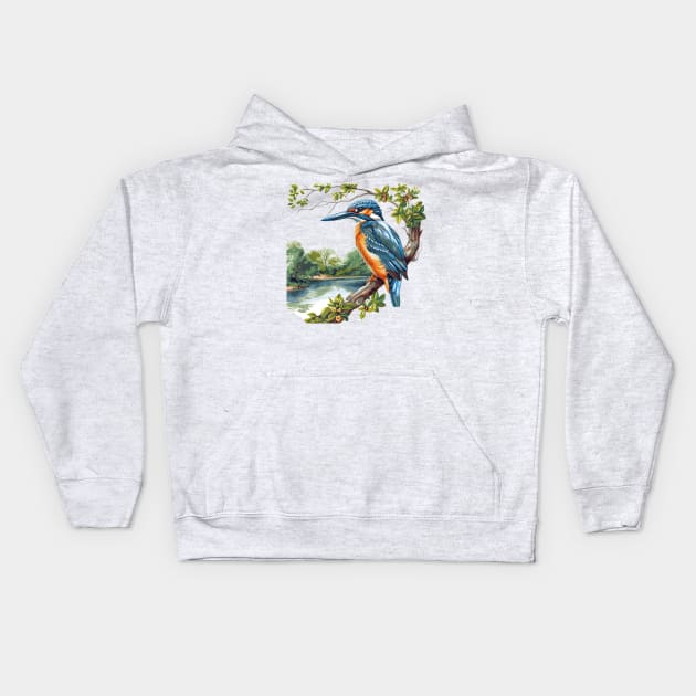 Kingfisher Kids Hoodie by zooleisurelife